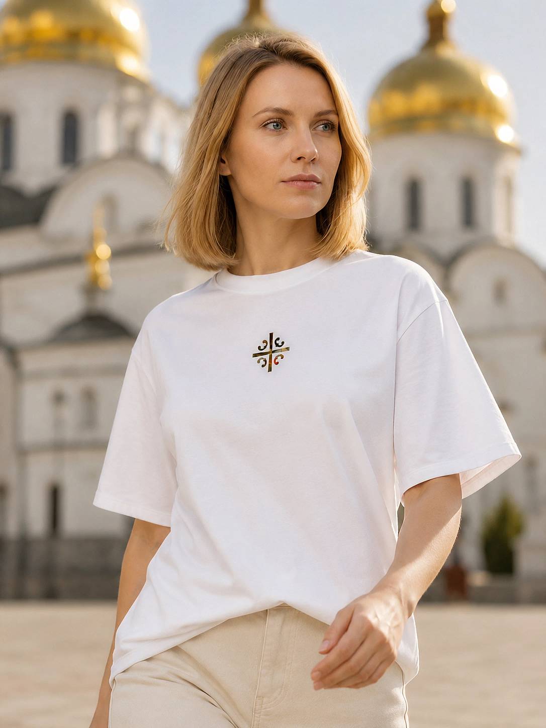 Футболка «Цареградский крест: лик св. Георгия Победоносца»